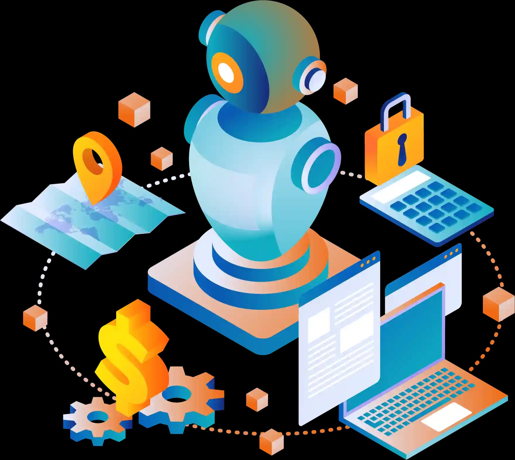 Robotic process automation in banking operations.