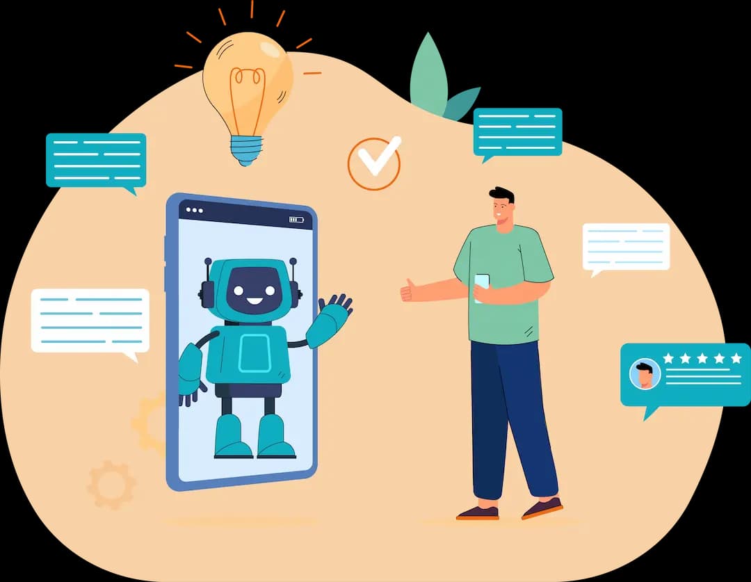 An overview of how Bots-as-a-Service works.