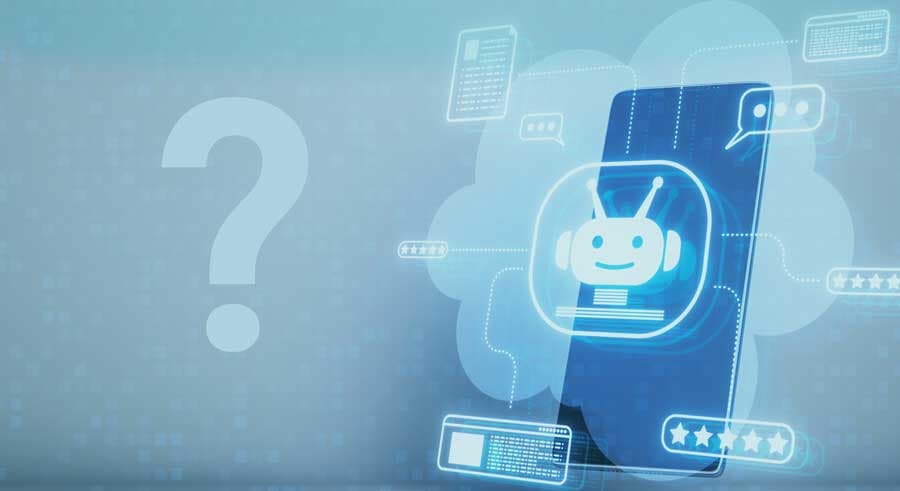A conceptual view of what Bots-as-a-Service means for a business.